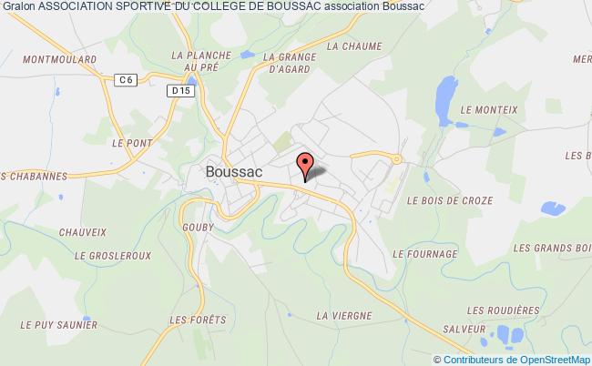 plan association Association Sportive Du College De Boussac Boussac