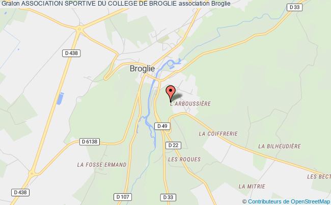 plan association Association Sportive Du College De Broglie Broglie