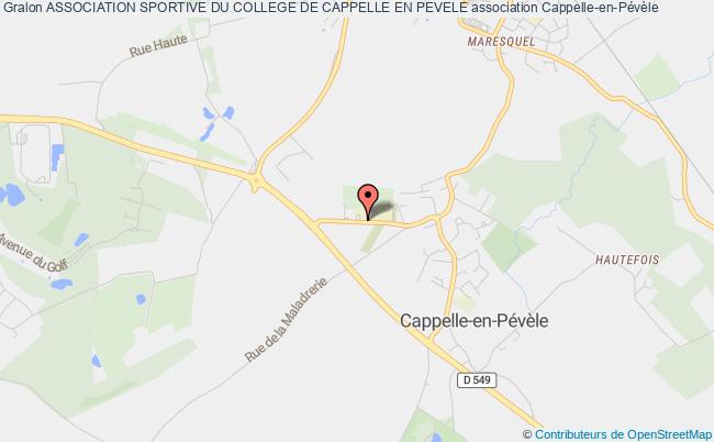 plan association Association Sportive Du College De Cappelle En Pevele Cappelle-en-Pévèle