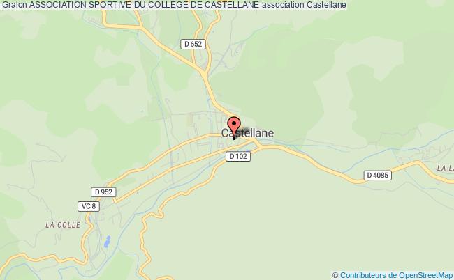 plan association Association Sportive Du College De Castellane Castellane