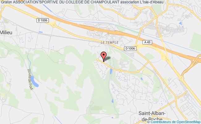 plan association Association Sportive Du College De Champoulant L'   Isle-d'Abeau