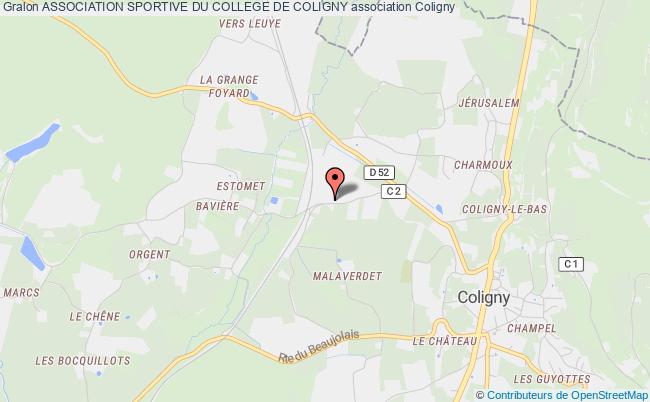 plan association Association Sportive Du College De Coligny Coligny