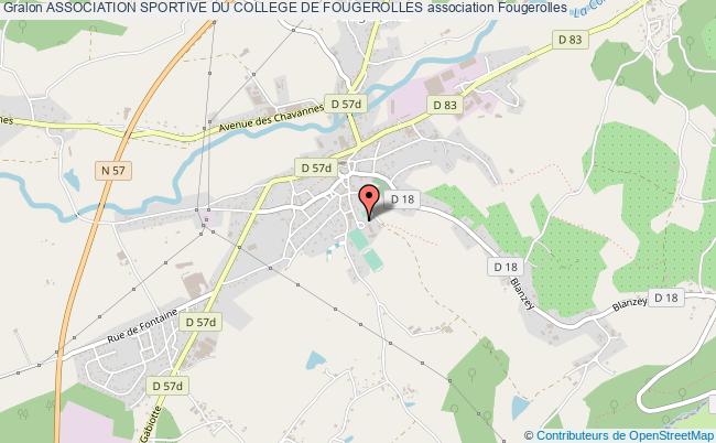 plan association Association Sportive Du College De Fougerolles Fougerolles