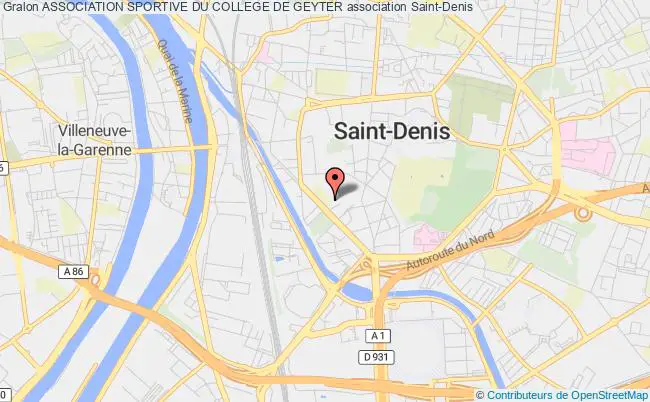 plan association Association Sportive Du College De Geyter Saint-Denis