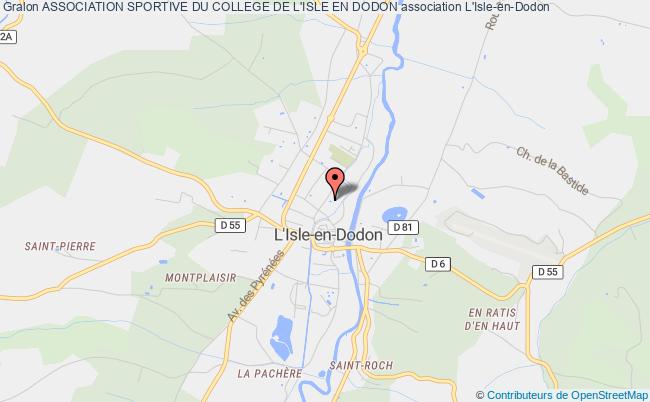 plan association Association Sportive Du College De L'isle En Dodon L'Isle-en-Dodon