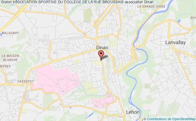 plan association Association Sportive Du College De La Rue Broussais Dinan