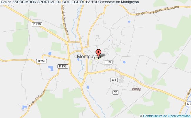 plan association Association Sportive Du College De La Tour Montguyon