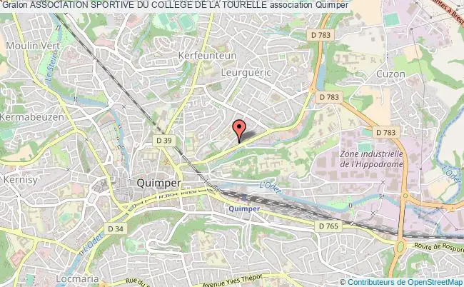 plan association Association Sportive Du College De La Tourelle Quimper