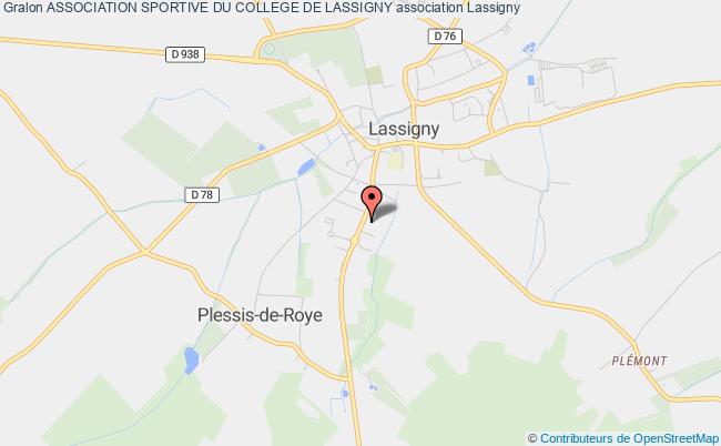 plan association Association Sportive Du College De Lassigny Lassigny