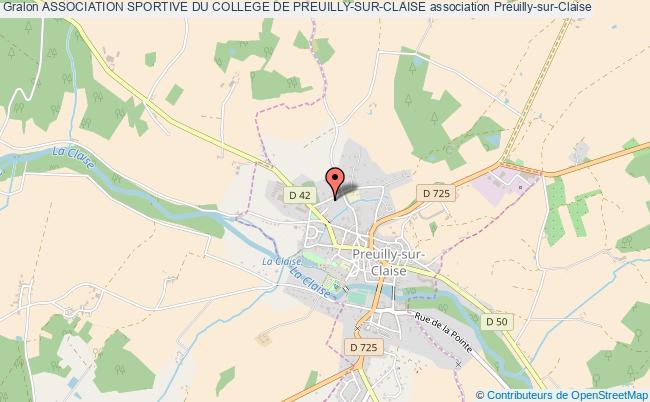 plan association Association Sportive Du College De Preuilly-sur-claise Preuilly-sur-Claise