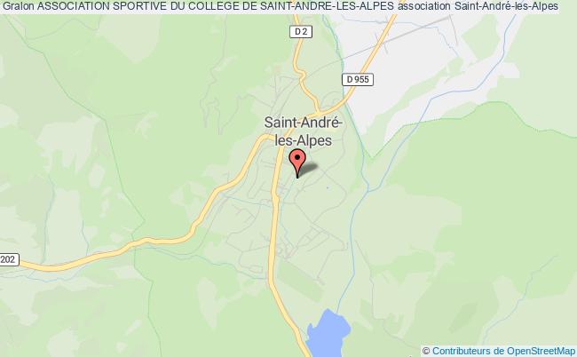 plan association Association Sportive Du College De Saint-andre-les-alpes Saint-André-les-Alpes