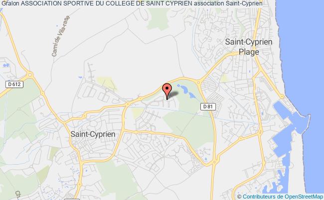 plan association Association Sportive Du College De Saint Cyprien Saint-Cyprien