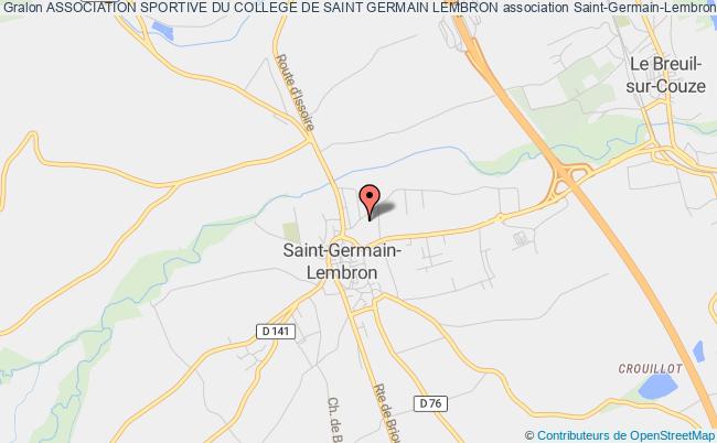 plan association Association Sportive Du College De Saint Germain Lembron Saint-Germain-Lembron