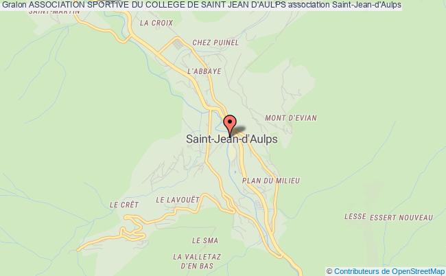 plan association Association Sportive Du College De Saint Jean D'aulps Saint-Jean-d'Aulps