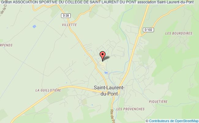 plan association Association Sportive Du College De Saint Laurent Du Pont Saint-Laurent-du-Pont