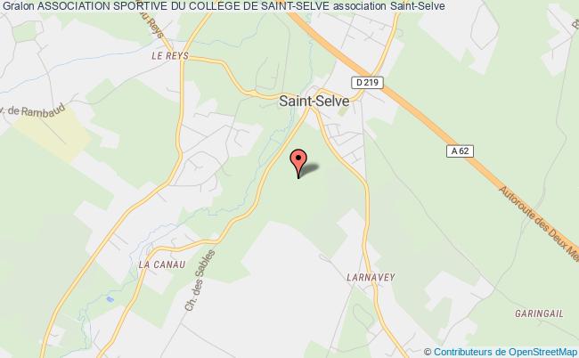 plan association Association Sportive Du College De Saint-selve Saint-Selve