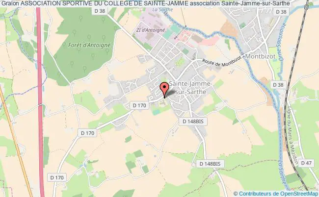 plan association Association Sportive Du College De Sainte-jamme Sainte-Jamme-sur-Sarthe