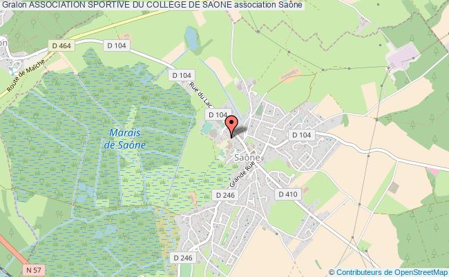plan association Association Sportive Du College De Saone Saône