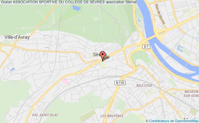 plan association Association Sportive Du College De Sevres Sèvres