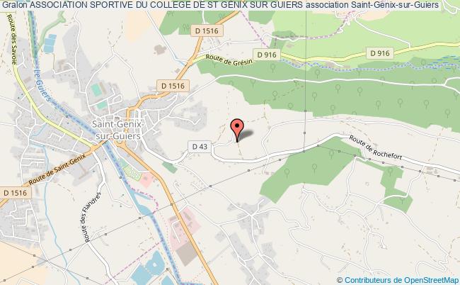 plan association Association Sportive Du College De St Genix Sur Guiers Saint-Genix-sur-Guiers