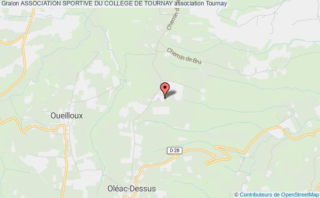 plan association Association Sportive Du College De Tournay Tournay