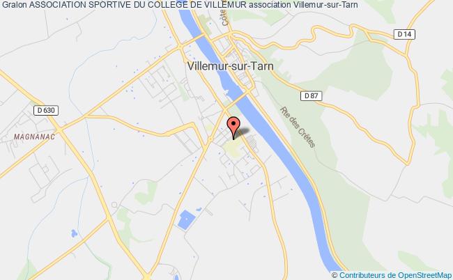 plan association Association Sportive Du College De Villemur Villemur-sur-Tarn