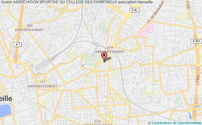 plan association Association Sportive Du College Des Chartreux Marseille