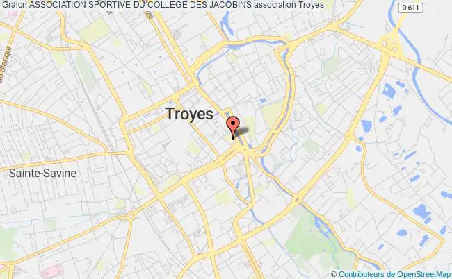 plan association Association Sportive Du College Des Jacobins Troyes