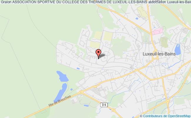 plan association Association Sportive Du College Des Thermes De Luxeuil-les-bains Luxeuil-les-Bains