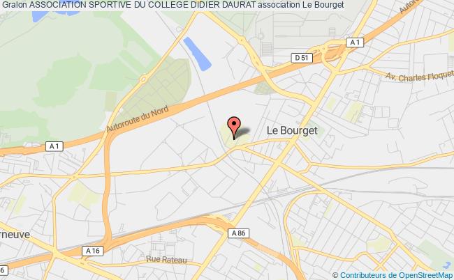plan association Association Sportive Du College Didier Daurat Le    Bourget