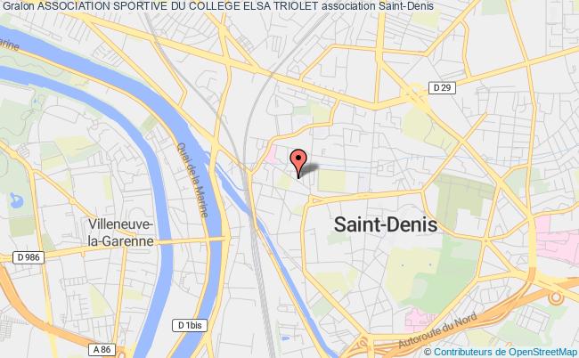 plan association Association Sportive Du College Elsa Triolet Saint-Denis