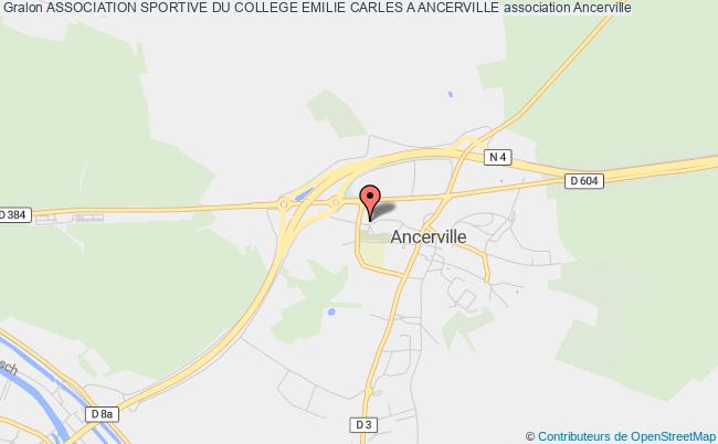 plan association Association Sportive Du College Emilie Carles A Ancerville Ancerville