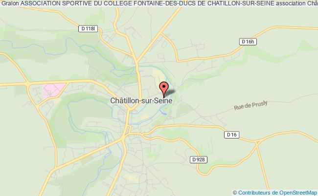 plan association Association Sportive Du College Fontaine-des-ducs De Chatillon-sur-seine Châtillon-sur-Seine