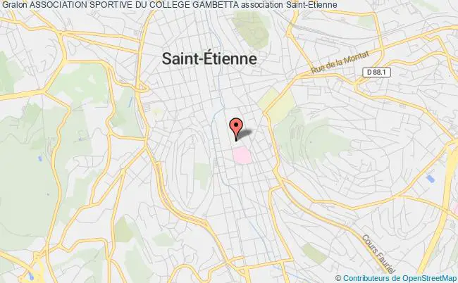 plan association Association Sportive Du College Gambetta Saint-Étienne