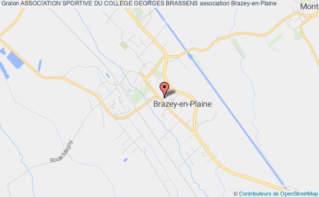 plan association Association Sportive Du College Georges Brassens Brazey-en-Plaine