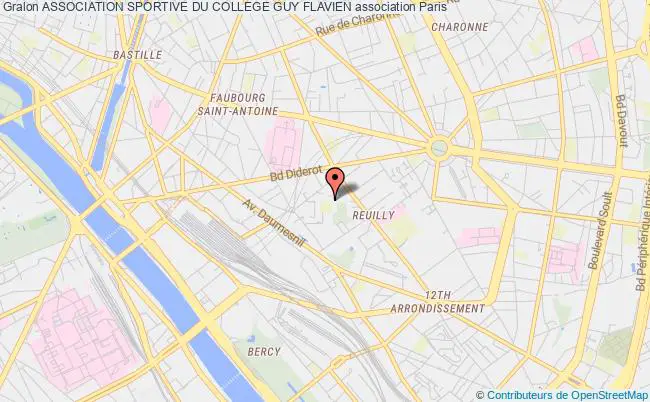 plan association Association Sportive Du College Guy Flavien Paris