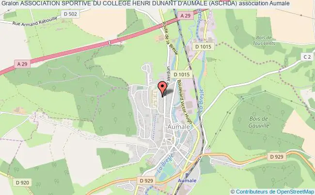 plan association Association Sportive Du College Henri Dunant D'aumale (aschda) Aumale