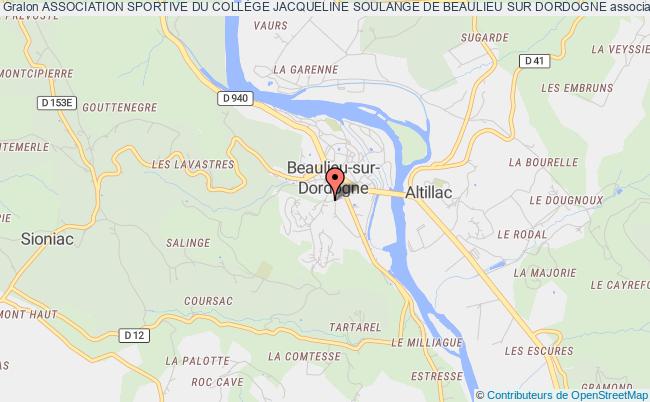 plan association Association Sportive Du CollÈge Jacqueline Soulange De Beaulieu Sur Dordogne Beaulieu-sur-Dordogne