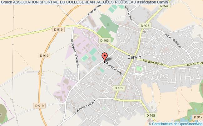 plan association Association Sportive Du College Jean Jacques Rousseau Carvin