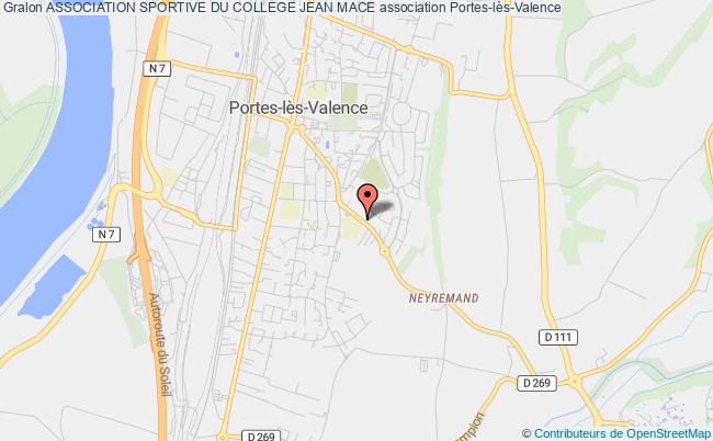 plan association Association Sportive Du College Jean Mace Portes-lès-Valence