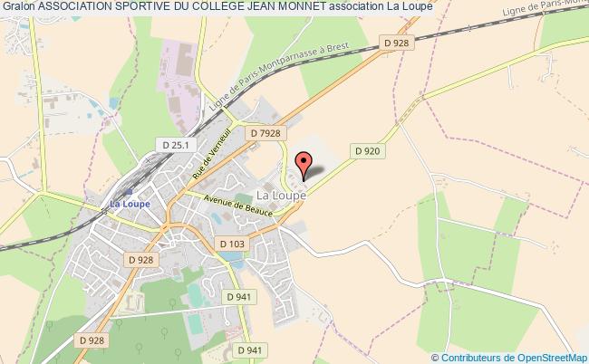 plan association Association Sportive Du College Jean Monnet La    Loupe