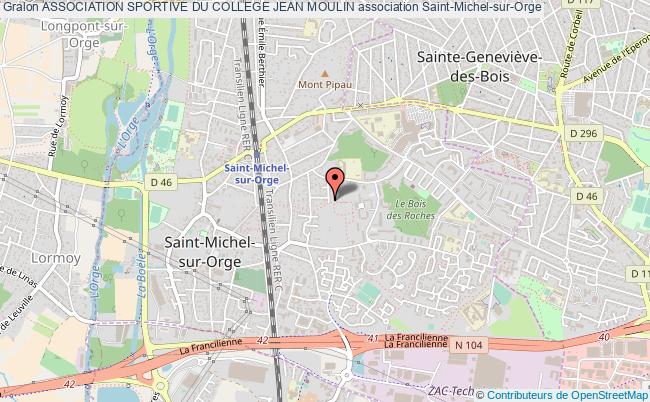 plan association Association Sportive Du College Jean Moulin Saint-Michel-sur-Orge