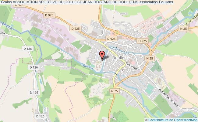plan association Association Sportive Du College Jean Rostand De Doullens Doullens