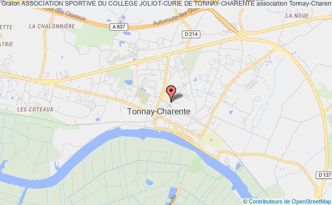 plan association Association Sportive Du College Joliot-curie De Tonnay-charente Tonnay-Charente