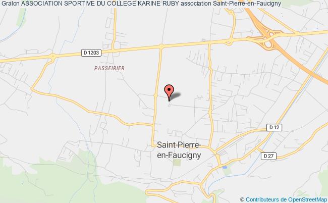 plan association Association Sportive Du College Karine Ruby Saint-Pierre-en-Faucigny