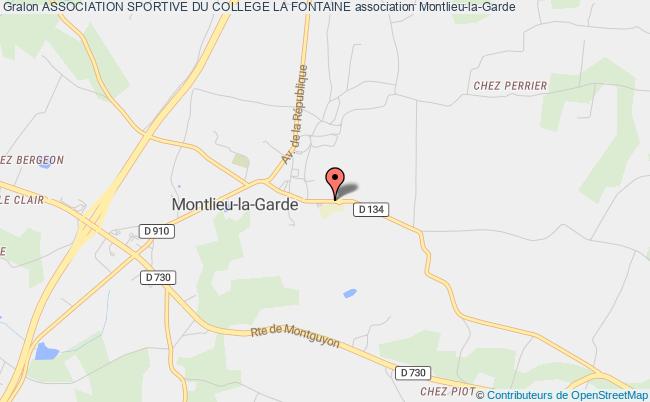 plan association Association Sportive Du College La Fontaine Montlieu-la-Garde