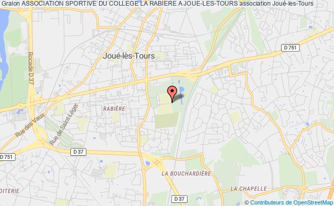 plan association Association Sportive Du College La Rabiere A Joue-les-tours Joué-lès-Tours