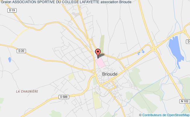 plan association Association Sportive Du College Lafayette Brioude