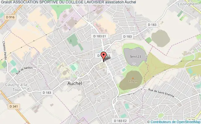 plan association Association Sportive Du College Lavoisier Auchel