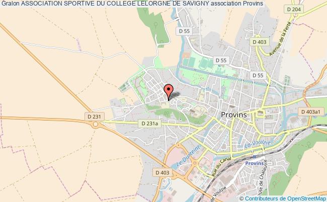 plan association Association Sportive Du College Lelorgne De Savigny Provins